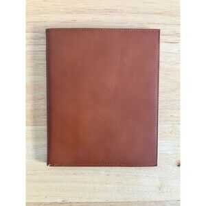 LIZELL Genuine Brown Leather Executive Passport Travel Documents ID Holder